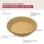 Voir la diapositive 3 : Fackelmann Lot de 300 Moules en papier air fryer ronds 20 cm Fackelmann