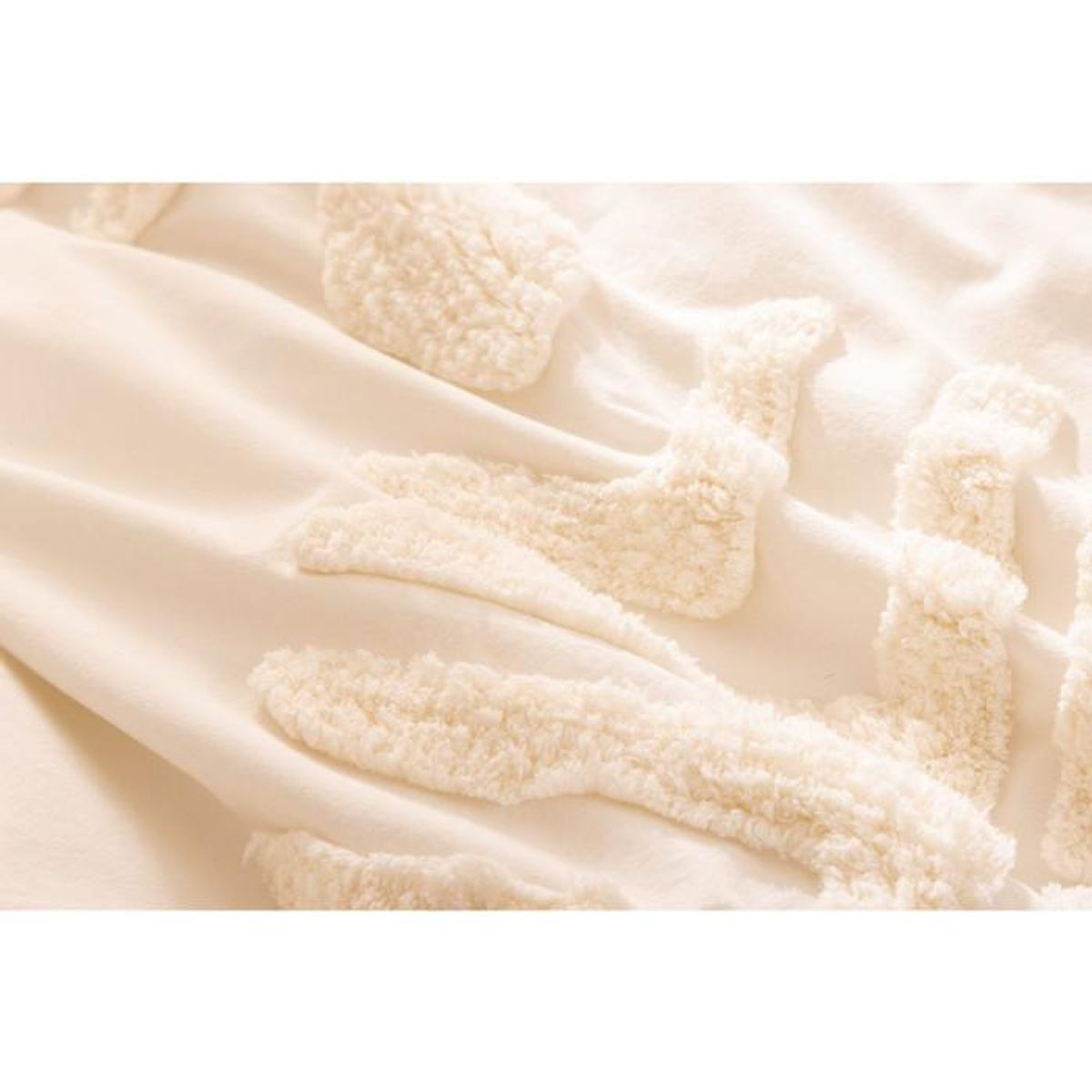 ATMOSPHERA Parure de Lit Tufté  Inuit Dreams  240x220cm Ivoire