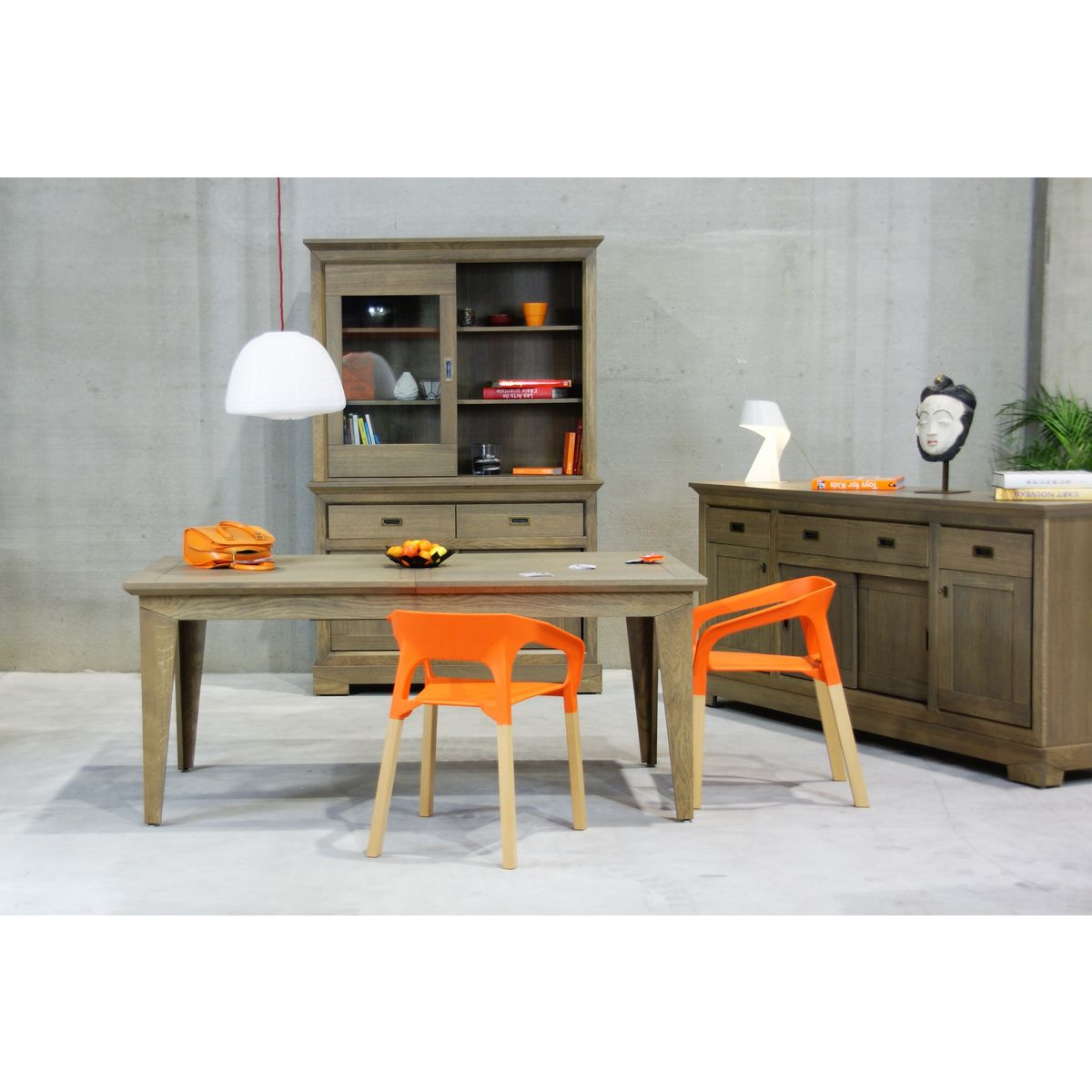 Table extensible en chêne NOISETTE, L180-250cm