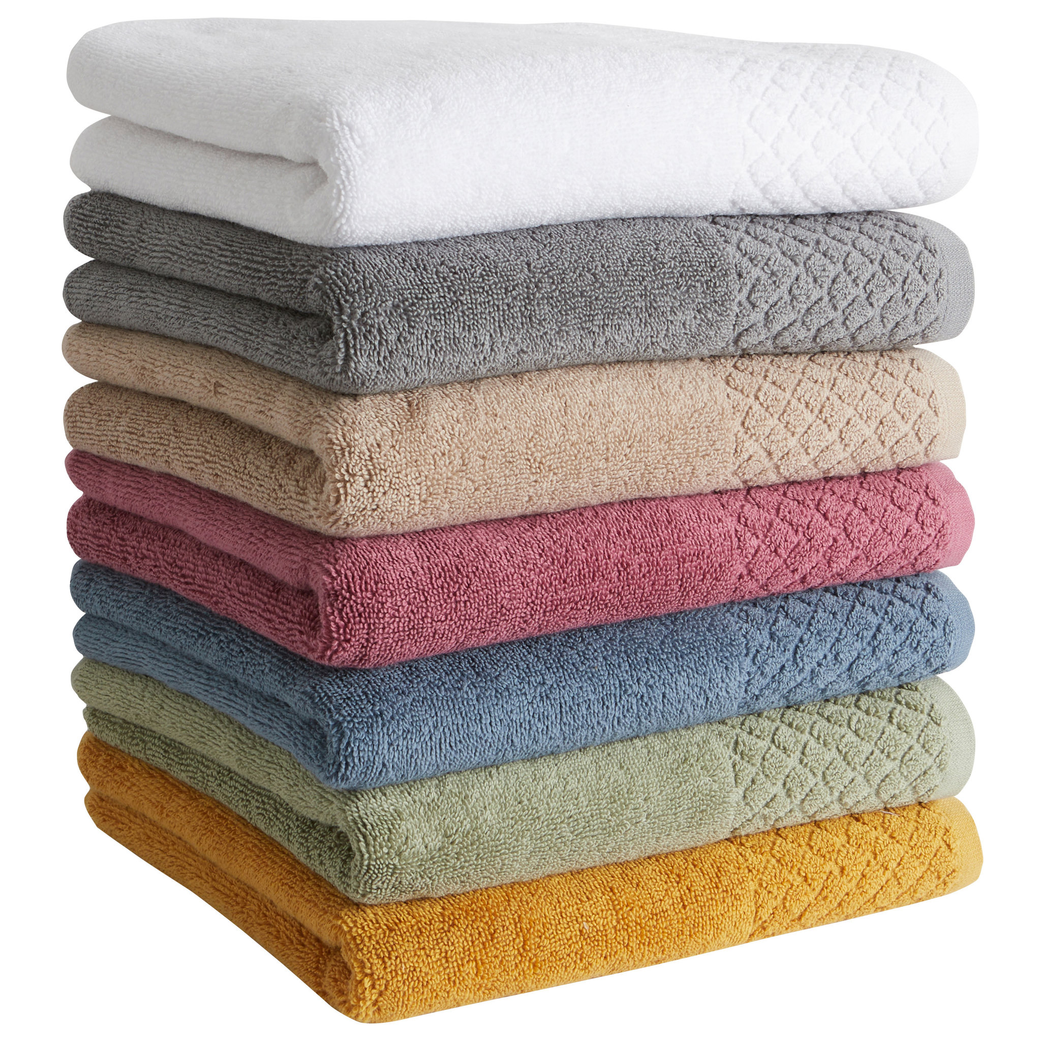 Voir la diapositive 3 : ACTUEL Drap de bain unie en coton 600g