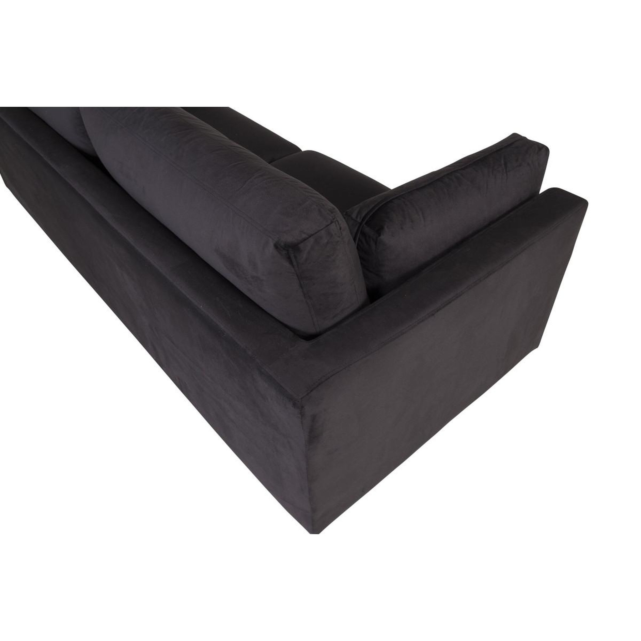 Voir la diapositive 6 : Paris Prix Canapé 3 places en velours  boom  203cm noir & or