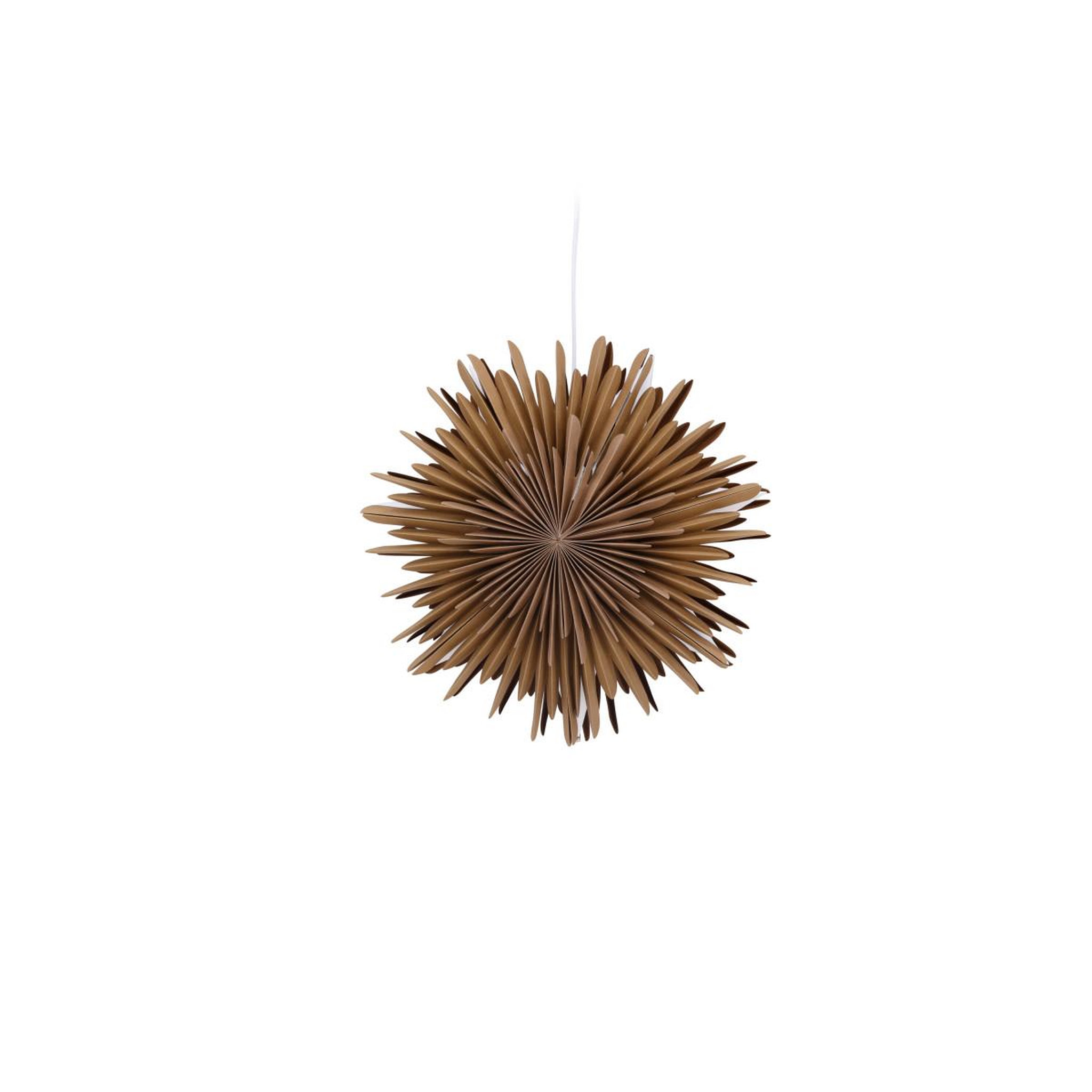 Voir la diapositive 2 : Paris Prix Lampe suspension design  selen  35cm marron clair