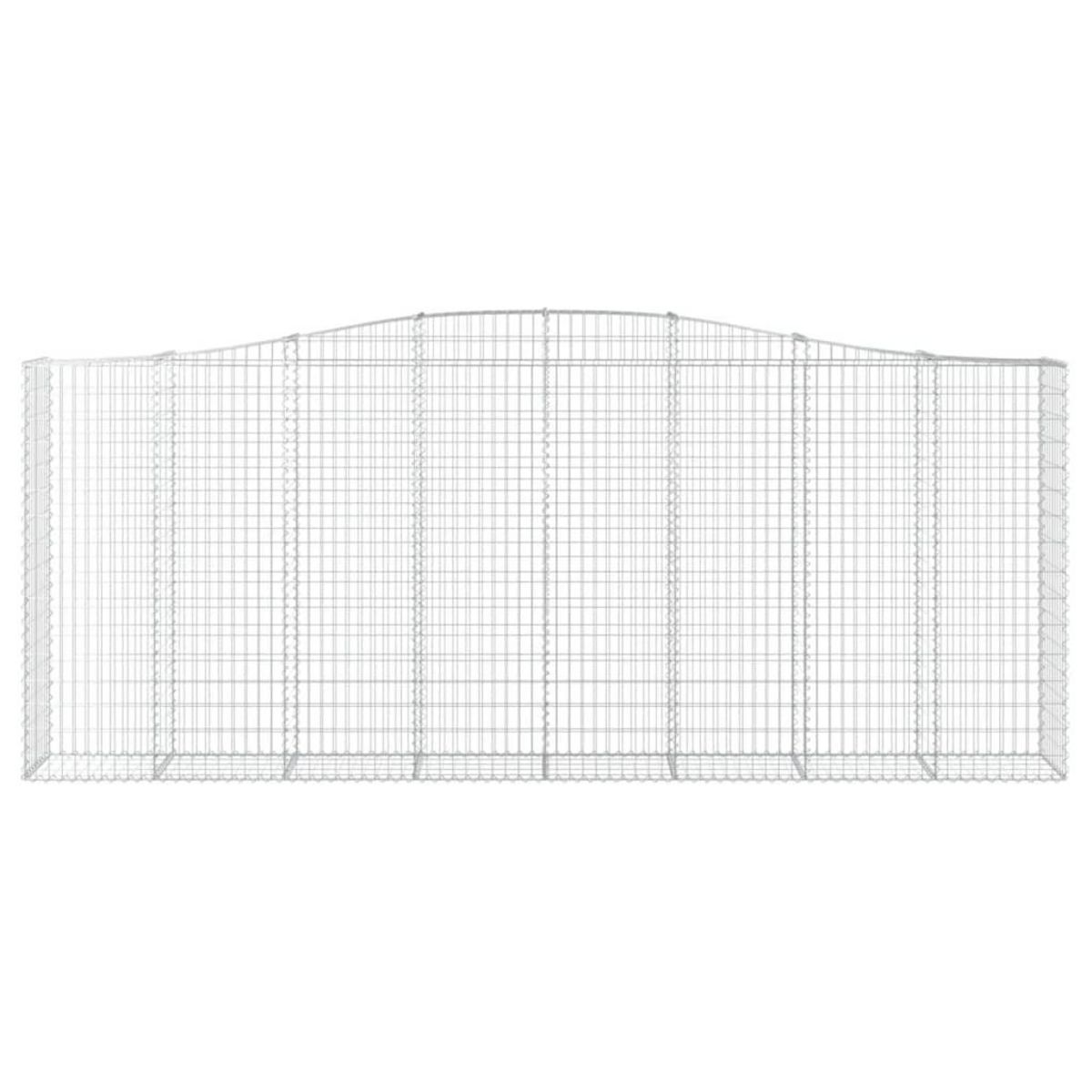 VIDAXL Paniers a gabions arques 9 pcs 400x50x160/180 cm fer galvanise