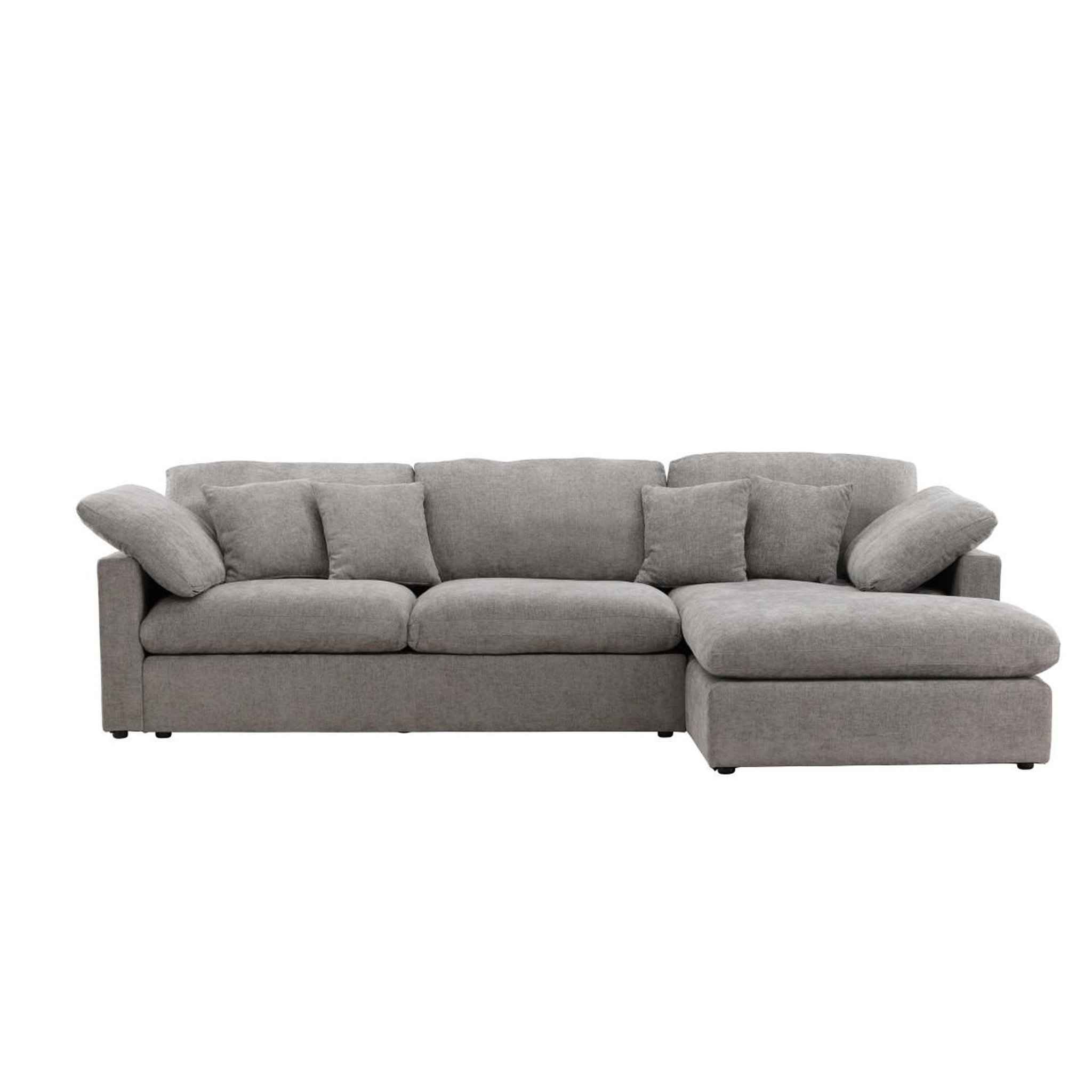 Voir la diapositive 2 : Paris Prix Canapé d'angle réversible  amalfi  297cm gris