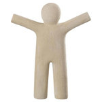 Paris Prix Statuette Déco  P'tit Maurice Rugueux  41cm Beige