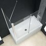 VIDAXL Cabine de douche pliante ESG 120x68x130 cm