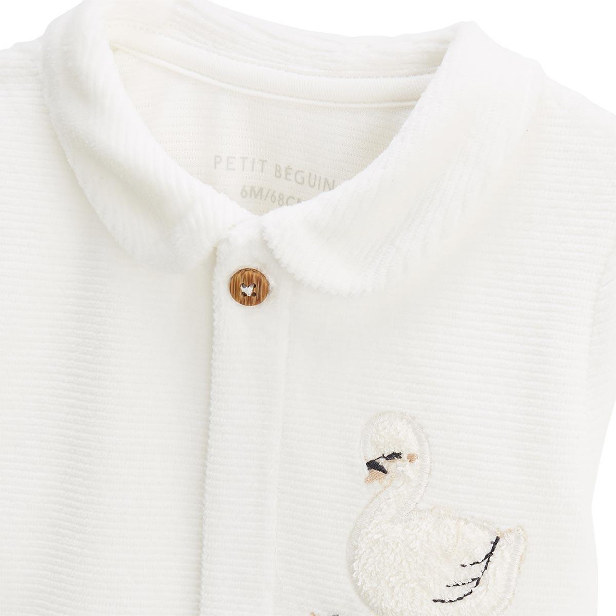Voir la diapositive 2 : Petit Béguin Ensemble gilet et pantalon bébé en velours Perle