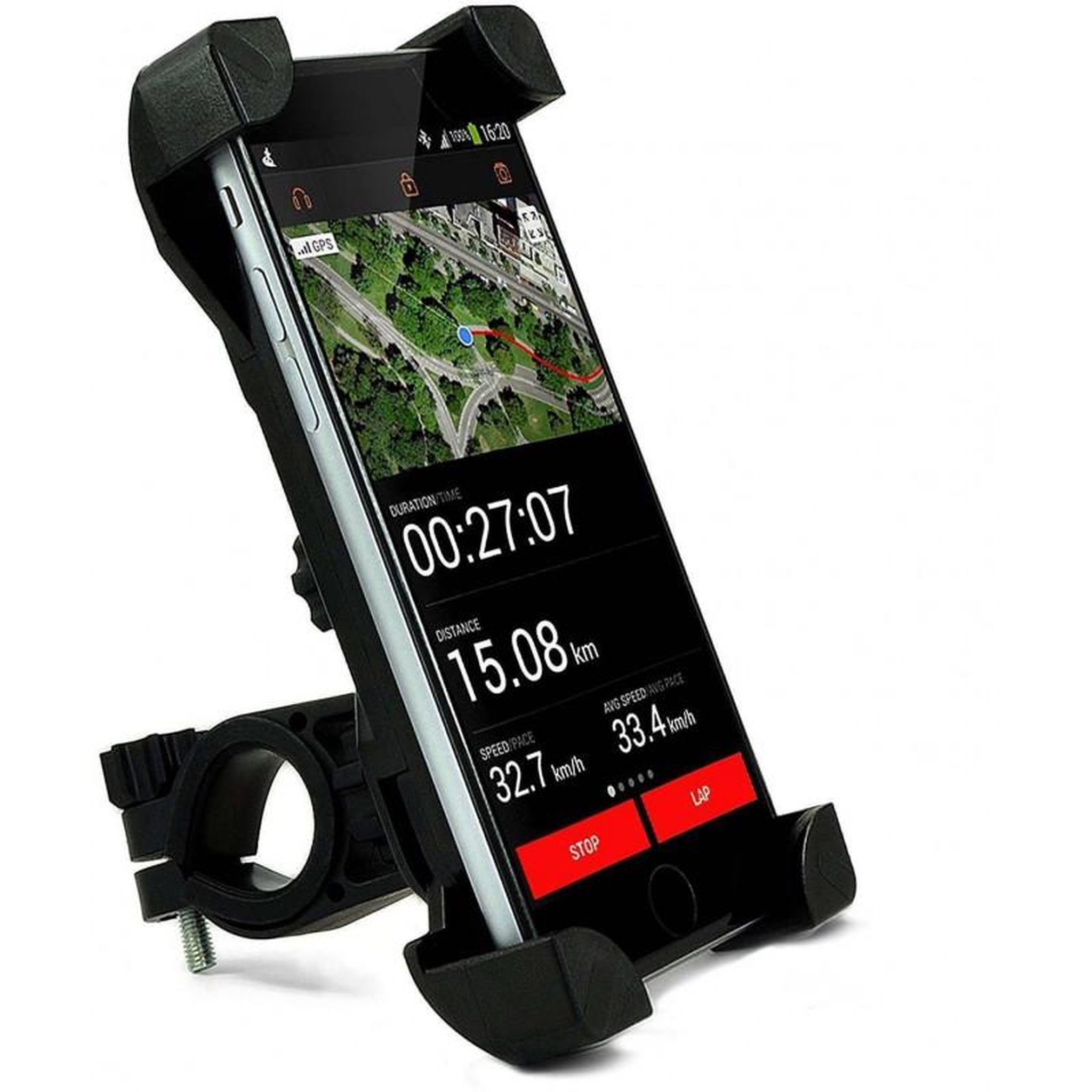 Voir la diapositive 6 : Akashi Support pour portable sur vélo AKASHI ALTBIKEHOLDBLK