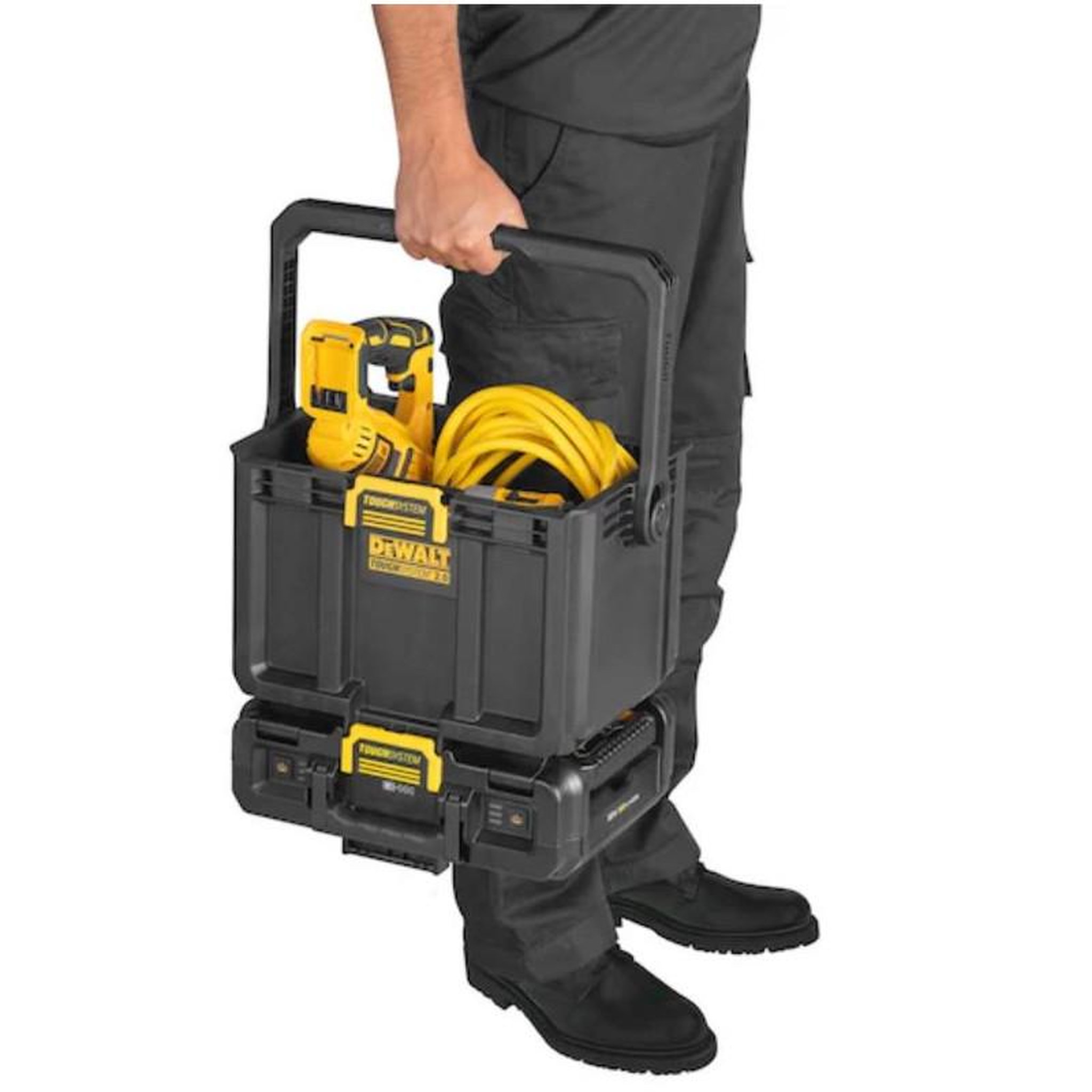 Voir la diapositive 2 : Dewalt Boite à outils Toughsystem 2.0 avec lampe de chantier XR 18V DEWALT DWST08061 1