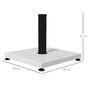 Voir la diapositive 3 : OUTSUNNY Pied de parasol - base de lestage poids net 12 Kg métal