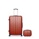 BLUESTAR BLUESTAR - LOT DE 2 - Valises grand format et vanity NAPOLI. Coloris disponibles : Rouge, Bleu, Vert, Rose, Gris, Noir