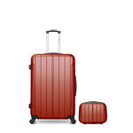 BLUESTAR BLUESTAR - LOT DE 2 - Valises grand format et vanity NAPOLI. Coloris disponibles : Bleu, Rose, Gris, Vert, Rouge, Noir