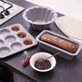 Voir la diapositive 2 : ACTUEL Plaque de 18 financiers silicone renforcé gris 