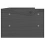 Voir la diapositive 6 : VIDAXL Support de moniteur Gris 50x24x16 cm Bois de pin solide