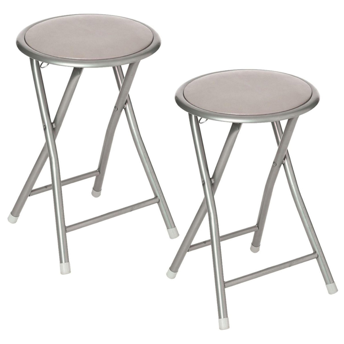 FIVE Lot de 2 Tabourets pliants en PVC
