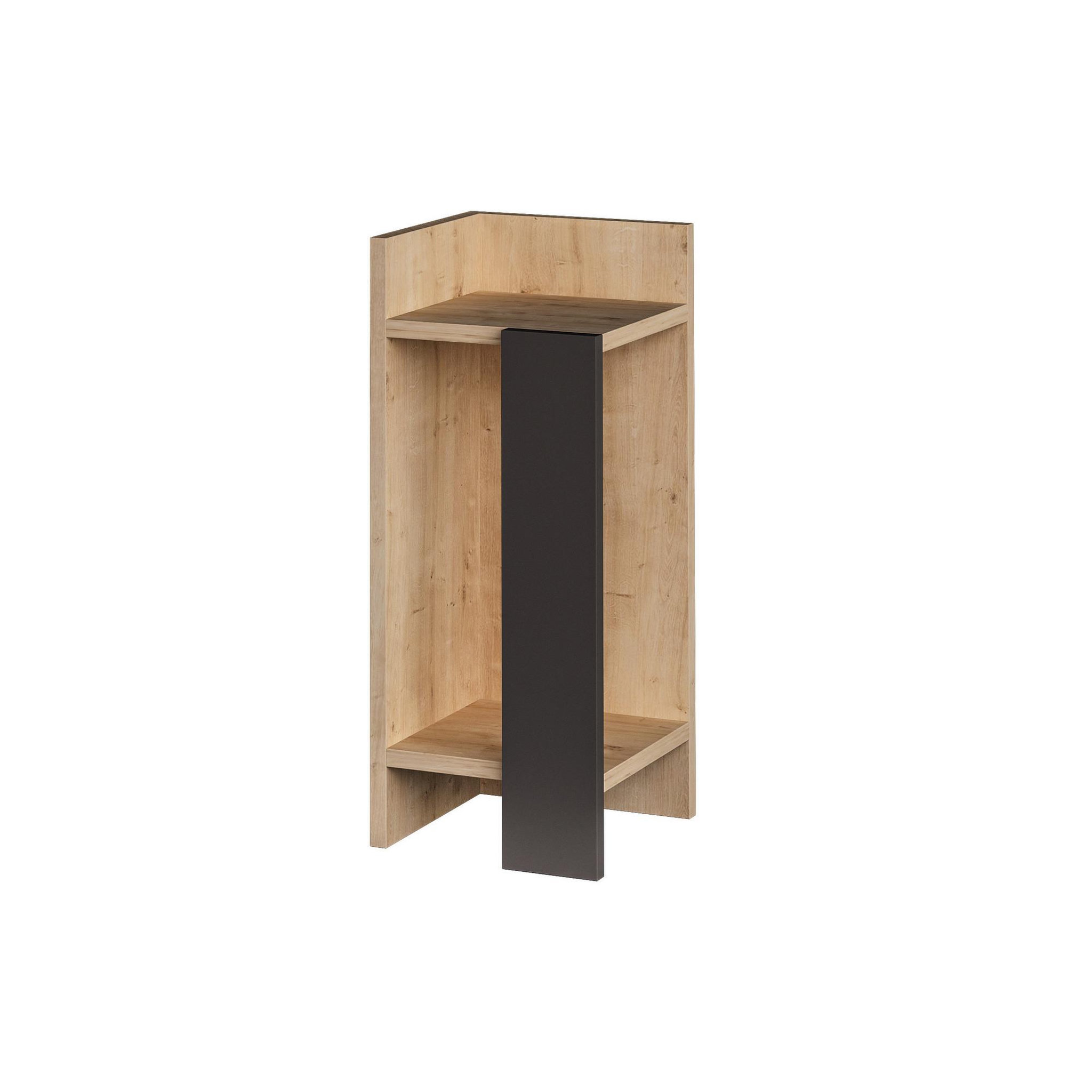Habitat et Jardin Table de chevet en bois  Elos Left  - 25 x 27 x 60 cm - Beige