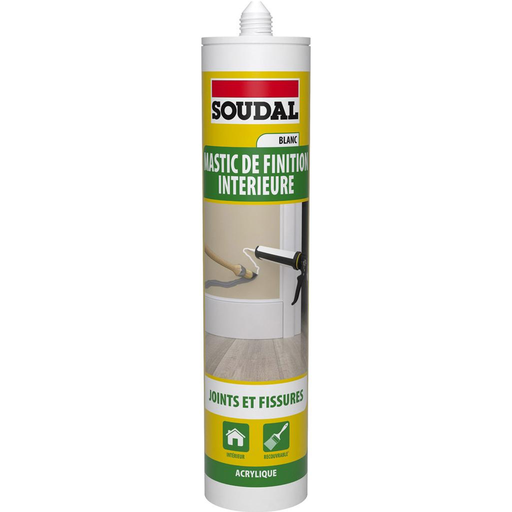 Voir la diapositive 3 : Soudal Cartouche mastic blanc pour maçonnerie