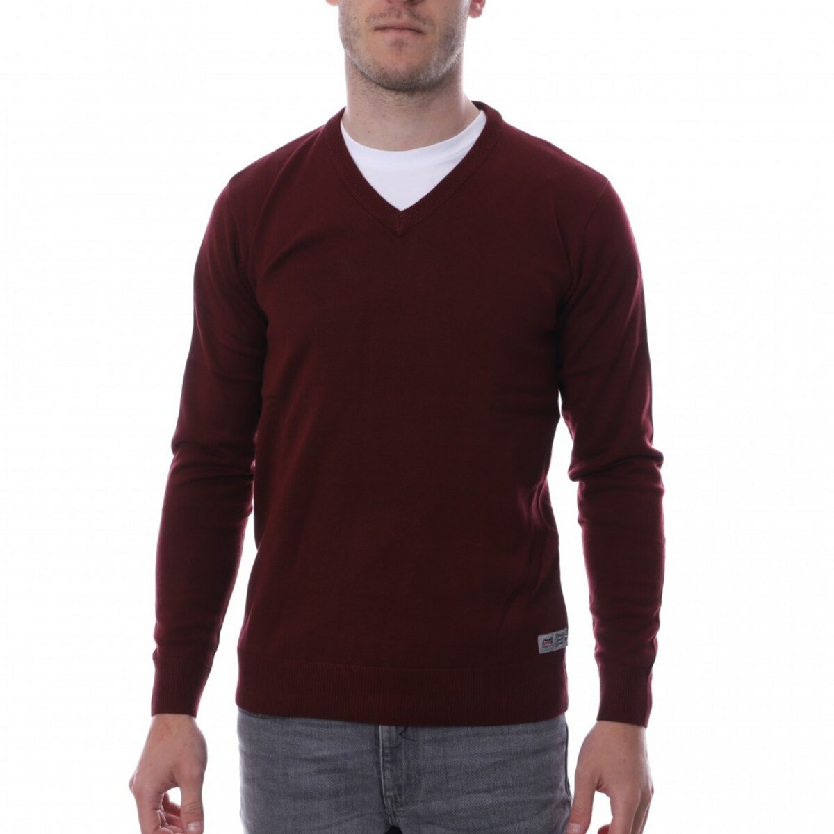 Pull bordeau 2024 homme