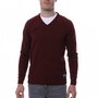 HUNGARIA Pull over Bordeaux Homme Hungaria V NECK EDITION