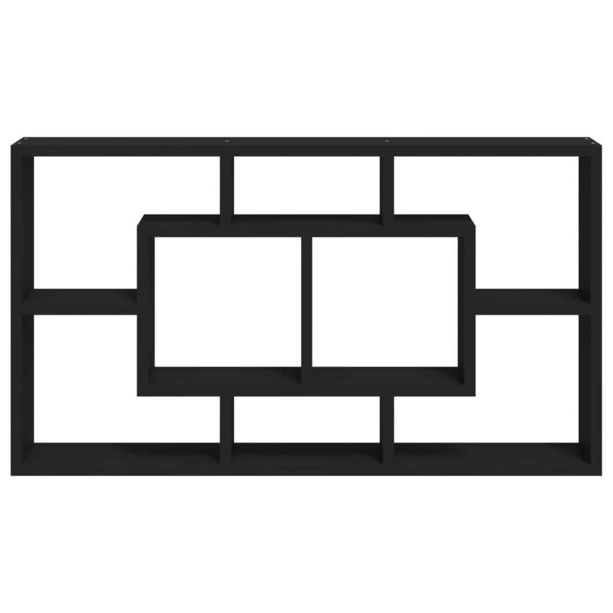 VIDAXL Etagere murale 8 compartiments Noir