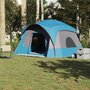 Voir la diapositive 1 : VIDAXL Tente de cabine familiale 6 personnes bleu impermeable