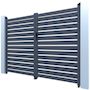 Voir la diapositive 4 : Habitat et Jardin Portail aluminium semi ajouré  Julien  - 300 x 180 cm - Gris