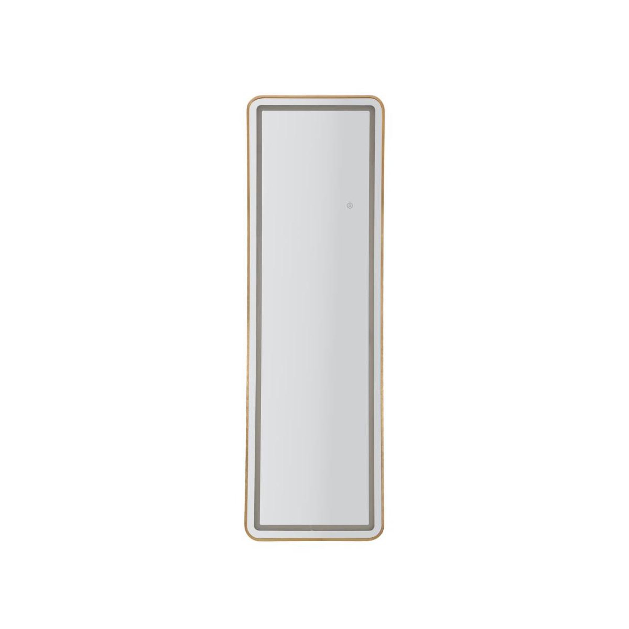Voir la diapositive 2 : Paris Prix Miroir sur Pied LED  Simple  160cm Or