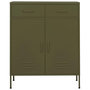 Voir la diapositive 2 : VIDAXL Armoire de rangement Vert olive 80x35x101,5 cm Acier