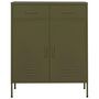 Voir la diapositive 2 : VIDAXL Armoire de rangement Vert olive 80x35x101,5 cm Acier