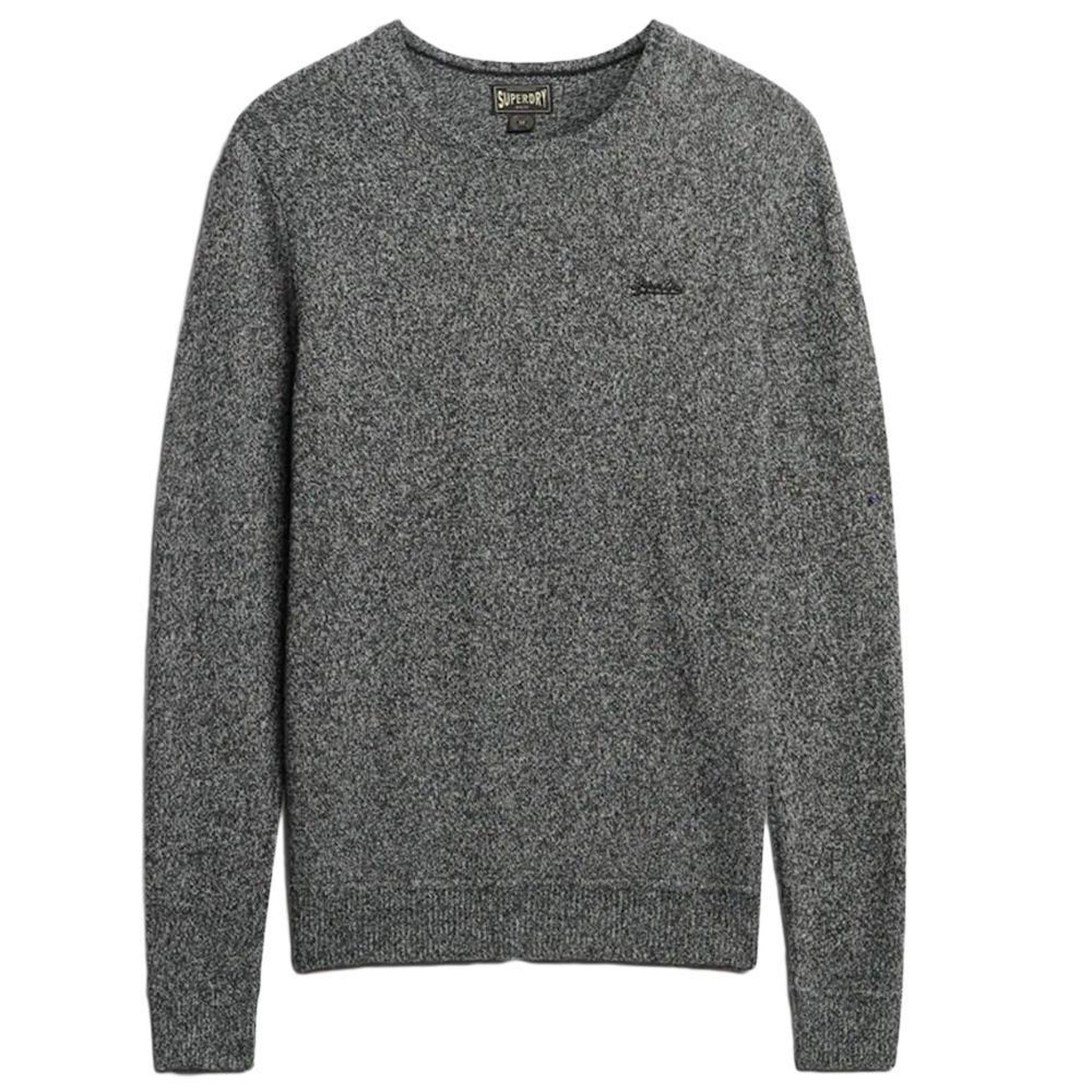 Voir la diapositive 2 : SUPERDRY Pull Gris Chiné Homme Superdry Essential Slim Fit Jumper
