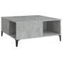 Voir la diapositive 2 : VIDAXL Table basse gris beton 80x80x36,5 cm bois d'ingenierie