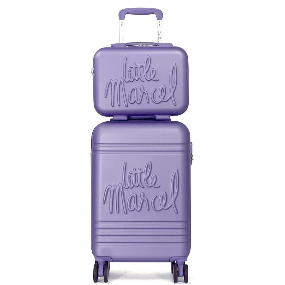 Little Marcel Lot valise cabine 55cm plus un vanity rigide