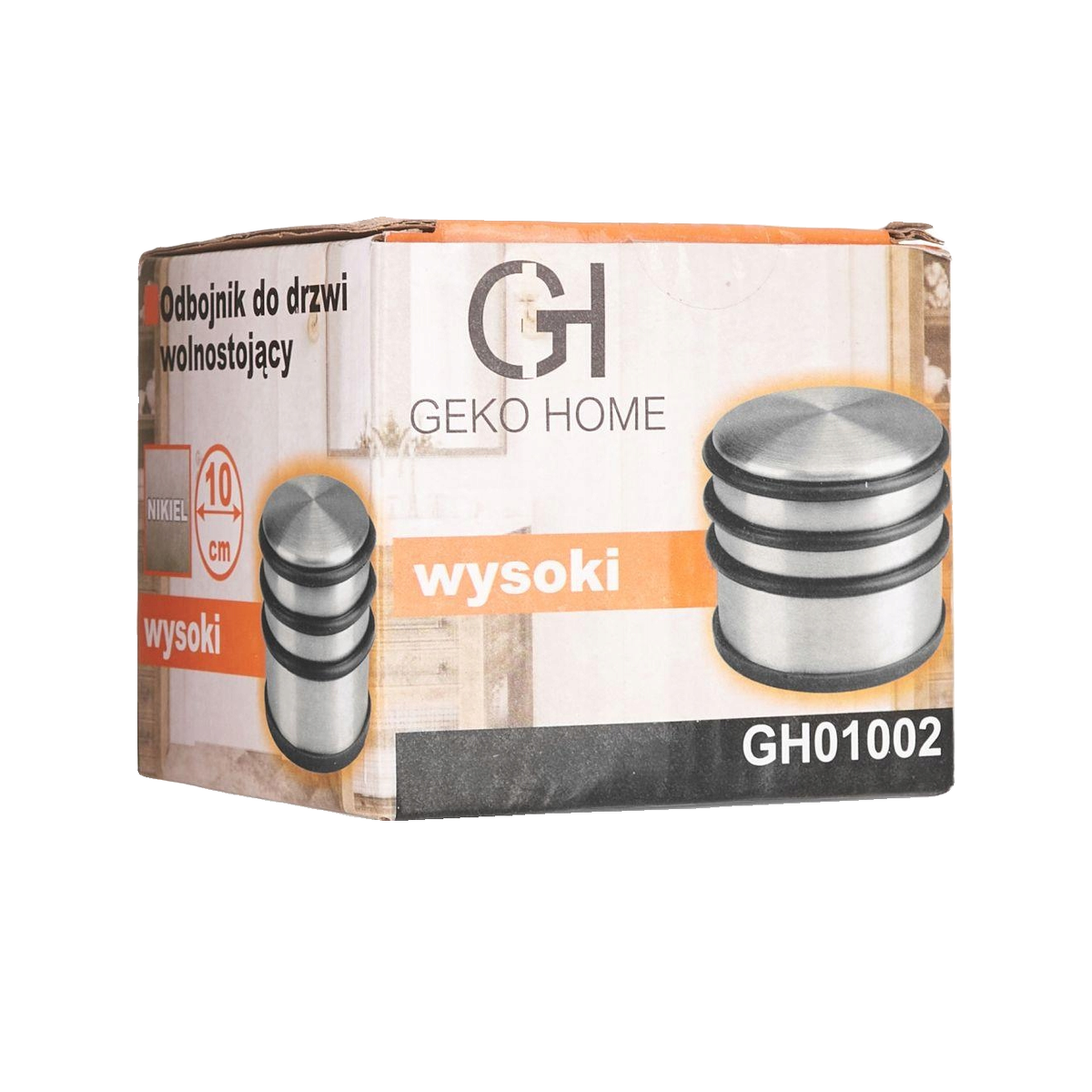 Voir la diapositive 3 : Geko Butée de porte Geko gh01002 couleur nickel brossé