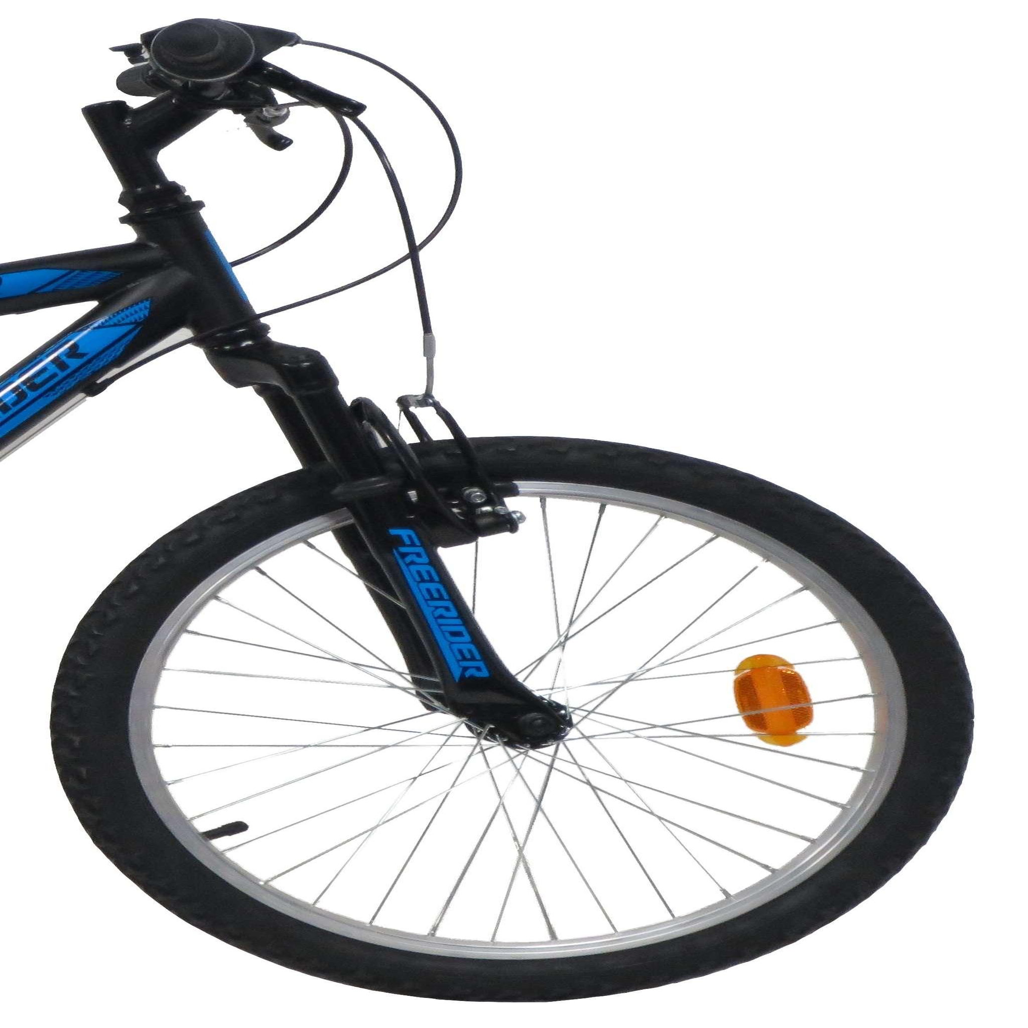 Voir la diapositive 4 : Vélo enfant - VTT 20'' Tout Suspendu Garçon pour enfant de 115 à 130 cm - Fourche télescopique - 6 Vitesses  - Dérailleur Shimano TY21 - Béquille -Frein V-Brake