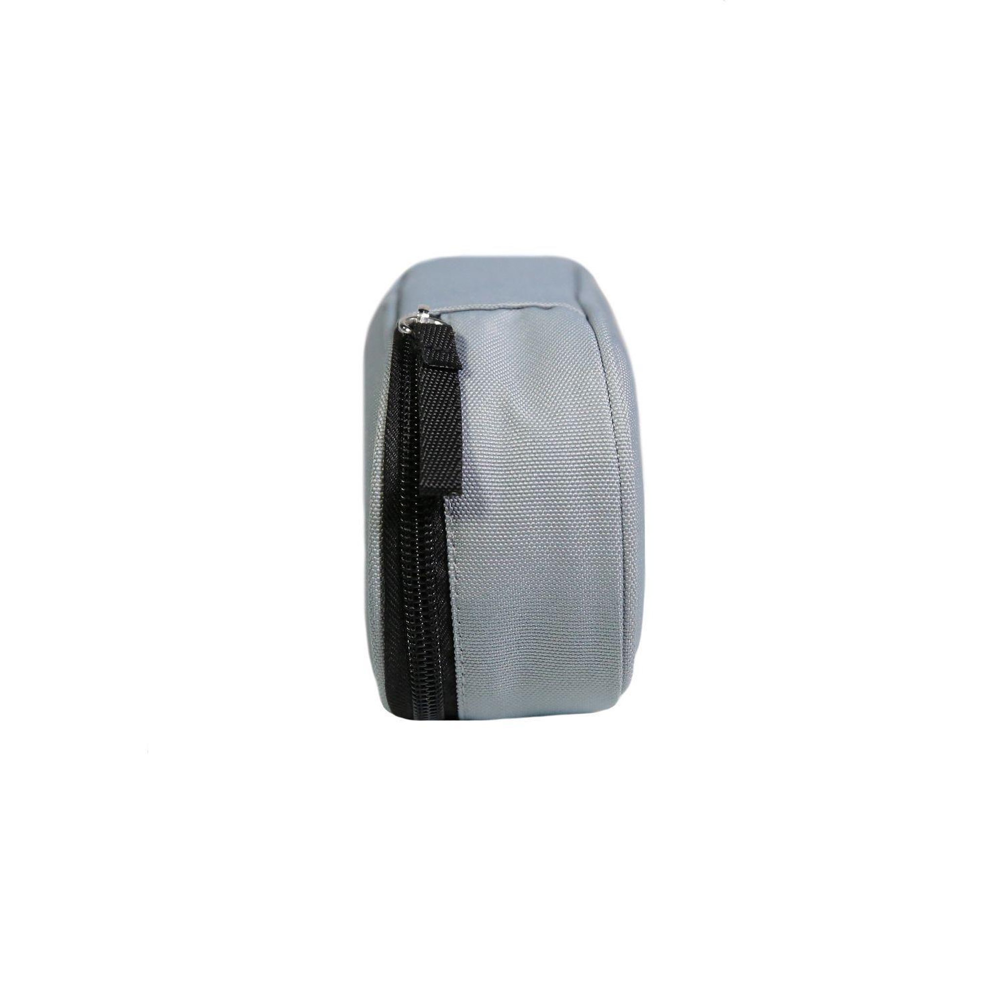 Voir la diapositive 3 : Bagtrotter BAGTROTTER Trousse scolaire ovale Plumier Offshore Grise