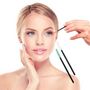 Voir la diapositive 2 : Paris Prix Lot de 3 Brosses à Cils  Cosmetic  19cm Noir