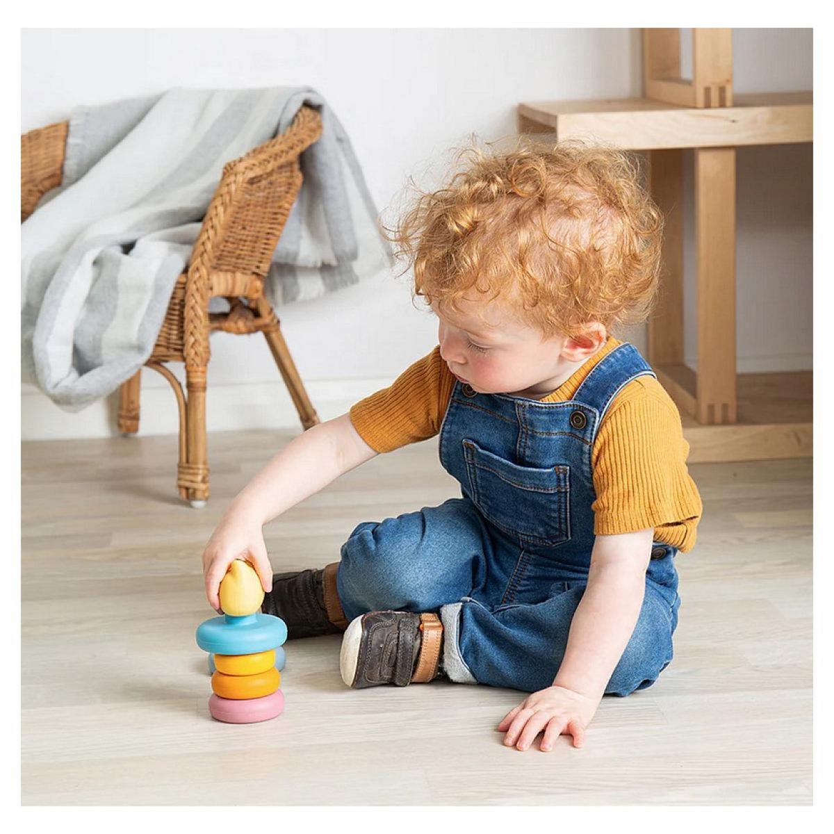 BIGJIGS empilable en silicone chat