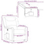 Voir la diapositive 6 : VIDAXL Fauteuil inclinable de massage electrique Rouge bordeaux Tissu