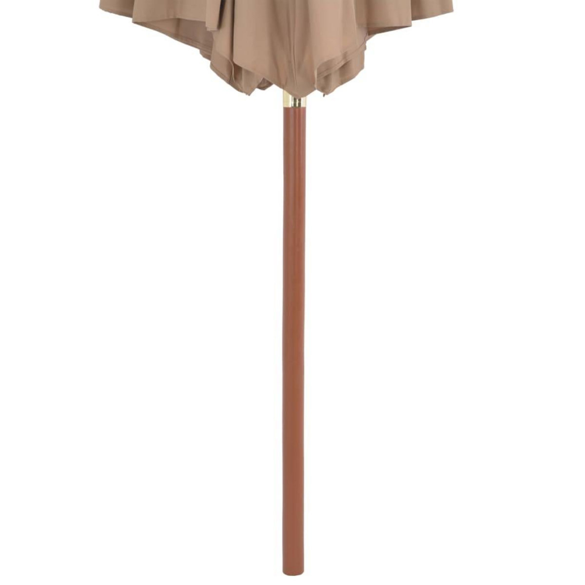 VIDAXL Parasol d'exterieur avec mat en bois 300 cm taupe