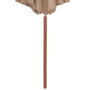 Voir la diapositive 4 : VIDAXL Parasol d'exterieur avec mat en bois 300 cm taupe