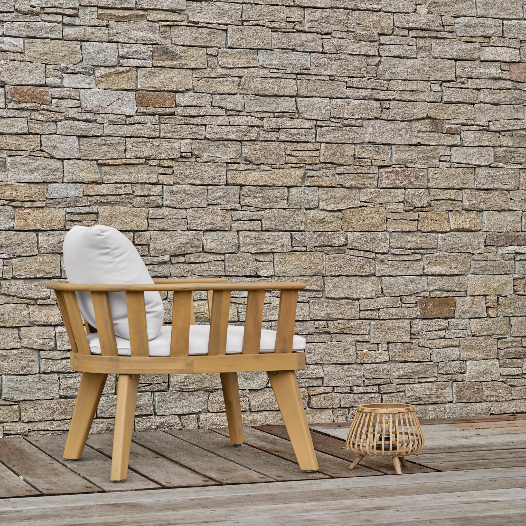 Voir la diapositive 3 : DCB GARDEN Lot de 2 fauteuils de jardin avec coussins