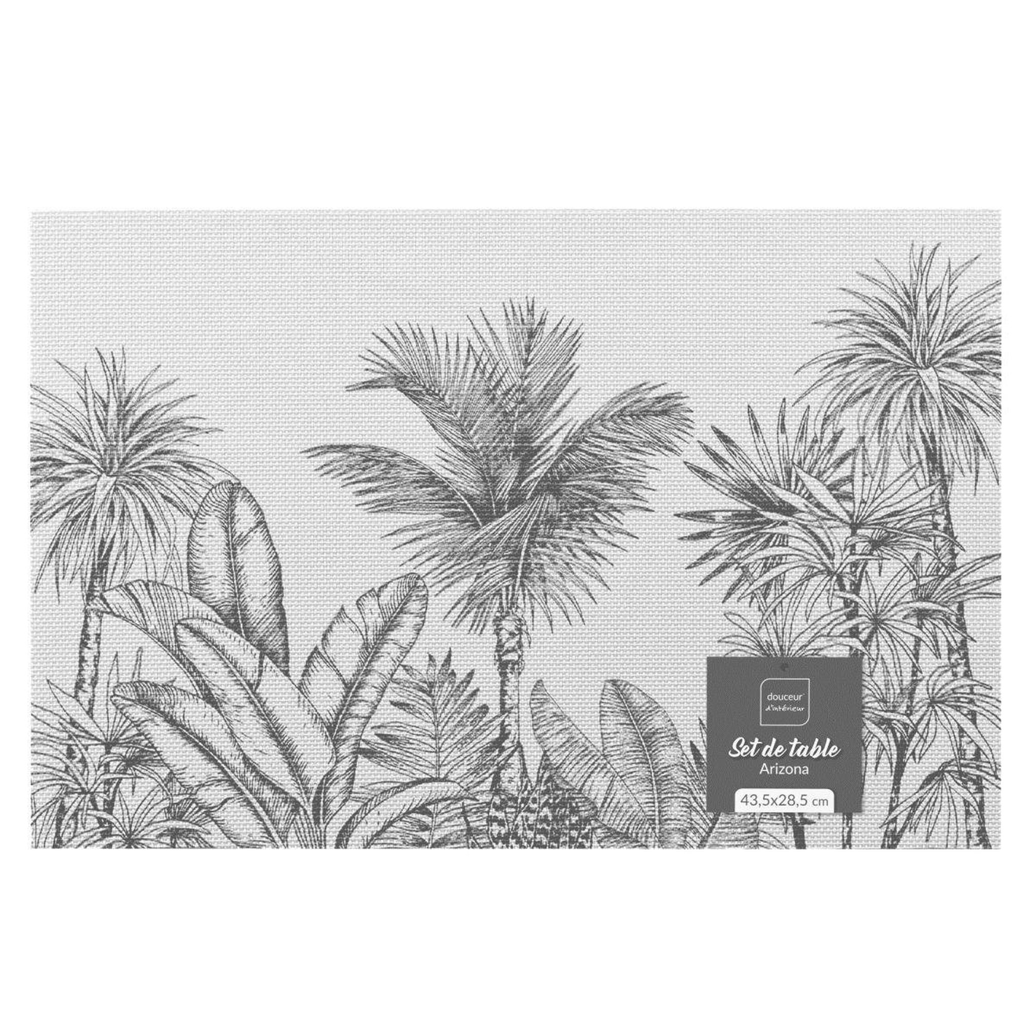 Voir la diapositive 4 : Douceur d'Intérieur Set de Table Déco  Arizona  28x43cm Gris