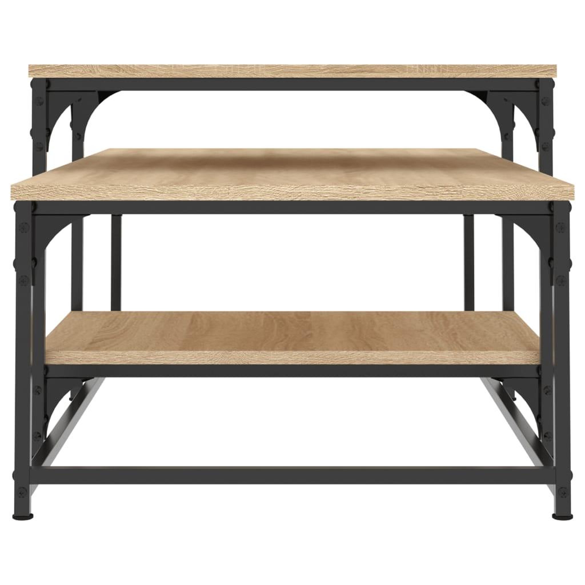 Voir la diapositive 5 : VIDAXL Table basse chene sonoma 102x60x45 cm bois d'ingenierie