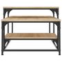 Voir la diapositive 5 : VIDAXL Table basse chene sonoma 102x60x45 cm bois d'ingenierie