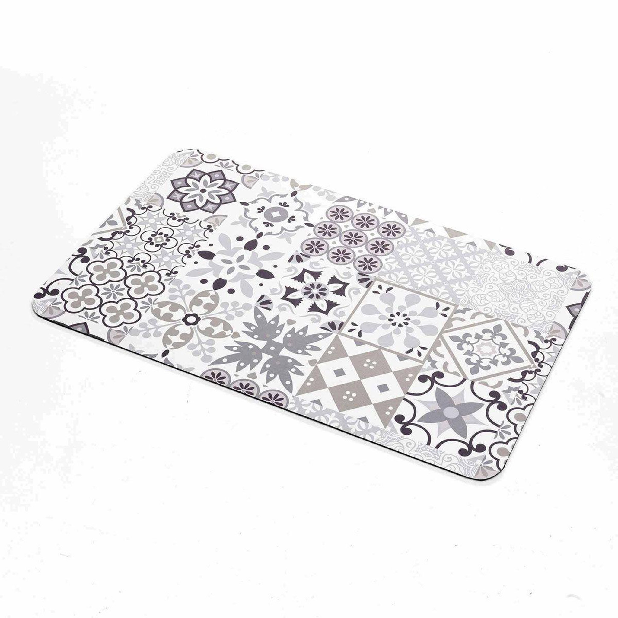 Voir la diapositive 4 : Douceur d'Intérieur Tapis de bain imprimé  salou  50x80cm gris