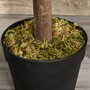 OUTSUNNY Arbre artificiel plante artificiel Alstonia scholaris hauteur 1,2 m tronc branches lichen 693 feuilles grand réalisme pot inclus