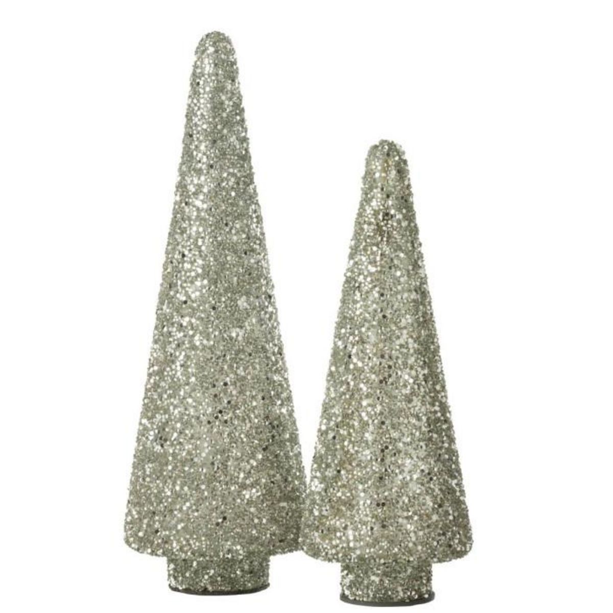 Paris Prix Sapin de Noël Déco à Paillettes  Ethel  32cm Argent