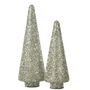 Voir la diapositive 2 : Paris Prix Sapin de Noël Déco à Paillettes  Ethel  32cm Argent