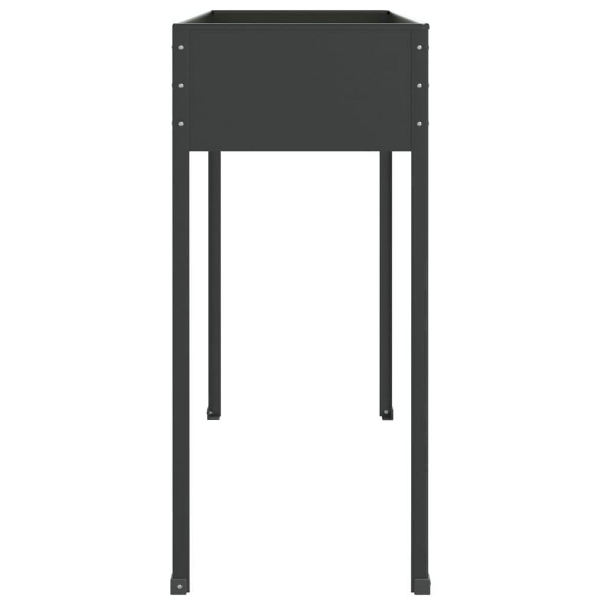 VIDAXL Jardiniere Anthracite 100,5x40,5x90 cm Acier galvanise