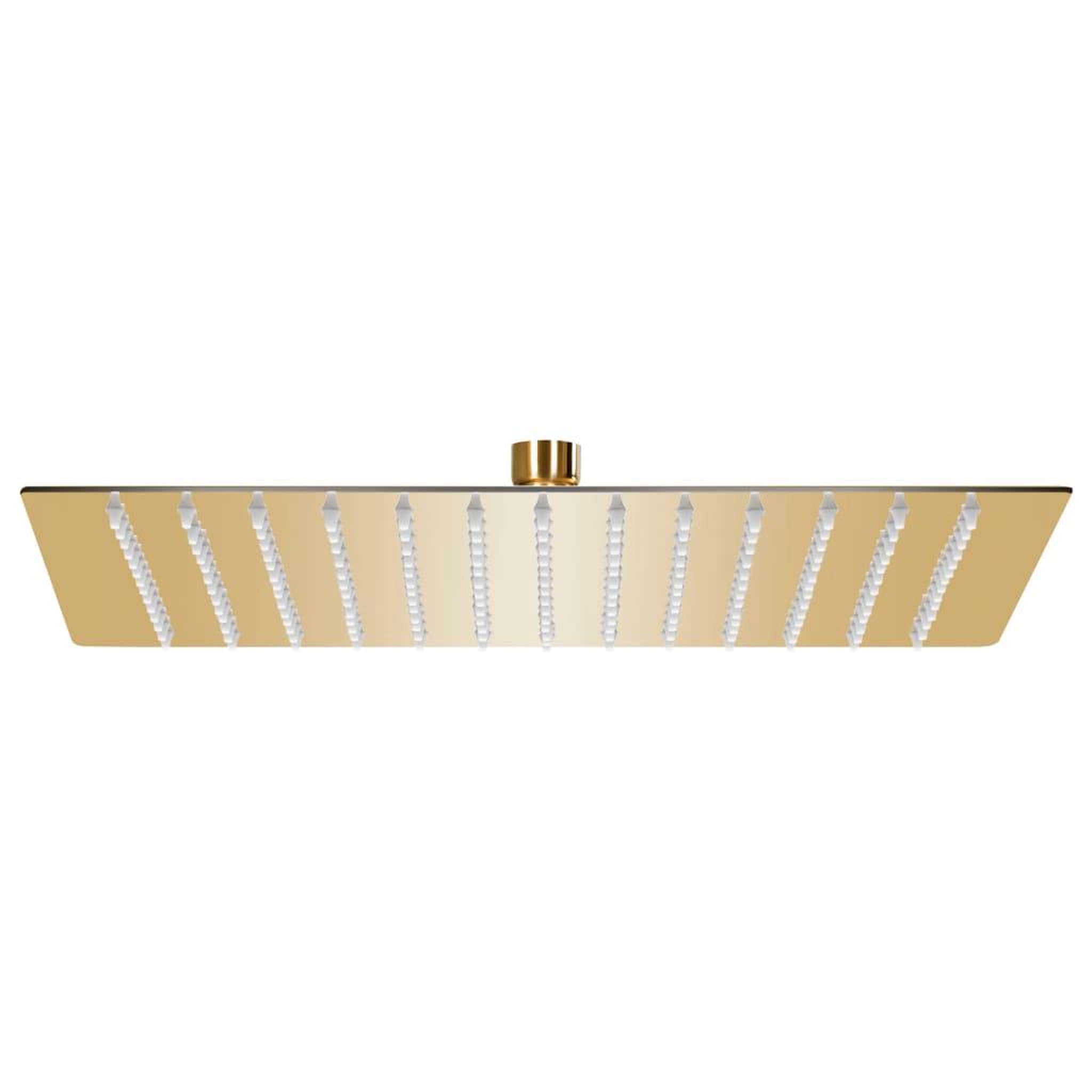 VIDAXL Pomme de douche pluie Acier inoxydable 25x25 cm Carree Dore